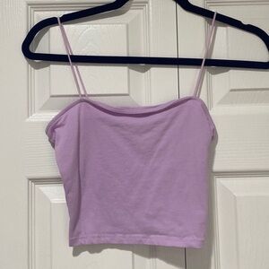 Lavender cropped tank top, never worn